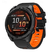 preiswerte Garmin-Uhrenarmbänder-Uhrenarmband für Garmin Fenix 8 47mm 51mm 7X 6 6X Pro Epix Pro Instinct 2X Approach S70 S62 S60 Forerunner 955 945 Epix Marq Descent Quatix 22mm 26mm Silikon Ersatz Gurt Quick Fit Verstellbar