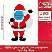 お買い得  パーソナライズされたギフト-不規則なクリスマスクッション&amp;amp;枕パーソナライズされたギフト写真雪だるま、サンタクロース、インサート付きのさまざまなサイズのカスタムギフトのアイデア