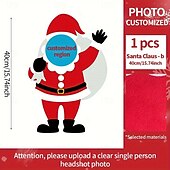お買い得  パーソナライズされたギフト-不規則なクリスマスクッション&amp;amp;枕パーソナライズされたギフト写真雪だるま、サンタクロース、インサート付きのさまざまなサイズのカスタムギフトのアイデア