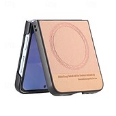 halpa Samsung-kotelot-puhelin Etui Käyttötarkoitus Z Flip 6 Z Flip 5 Z Flip 4 Z Flip 3 Takakuori Magneetti Tukee langatonta latausta Iskunkestävä Retro TPU PC