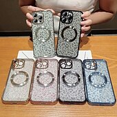 お買い得  iPhone用ケース-電話 ケース 用途 iPhone 16 Pro Max プラス iPhone 15 プロマックスプラス iPhone 14 13 12 Pro Max Plus iPhone 14 Pro Max iPhone 13 12 Pro Max バックカバー 磁石バックル ワイヤレス充電をサポート 耐衝撃 レトロ風 仕上げ