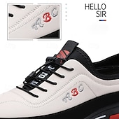 abordables Baskets-chaussures de sport décontractées à la mode pour hommes – baskets légères marron et noires avec motif brodé et fermeture à lacets élastique