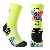 economico Calzini da corsa-Calze sportive Calzini da corsa 1 paio Color Block Per uomo Calzini / Calze Anti-scivolo Traspirante Comodo Allenamento in palestra Calcio Corsa Jogging Ciclismo Gli sport Color Block Di tendenza