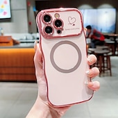 お買い得  iPhone用ケース-電話 ケース 用途 iPhone 16 Pro Max プラス iPhone 15 プロマックスプラス iPhone 14 13 12 11 Pro Max Plus iPhone 14 Pro Max Plus iPhone 13 12 11 Pro Max バックカバー 磁石バックル ワイヤレス充電をサポート 耐衝撃 レトロ風 仕上げ