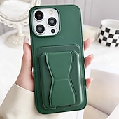 cheap iPhone Cases-Phone Case For iPhone 16 Pro Max Plus iPhone 15 Pro Max Plus iPhone 14 13 12 11 Pro Max Plus iPhone 14 Pro Max iPhone 13 12 11 Pro Max Back Cover with Stand Holder Card Slot Shockproof Retro TPU PU