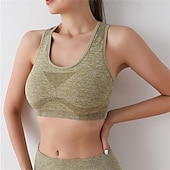 cheap Sports Bras &amp; Vests-Sports Bra Hollow Mesh Back Sports Bra Fitness Yoga Vest Shockproof Yoga Bra Without Steel Ring