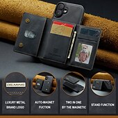 abordables Coques iPhone-téléphone Coque Pour iPhone 16 Pro Max Plus iPhone 15 Pro Max Plus iPhone 14 13 12 11 Pro Max Plus iPhone 14 Pro Max iPhone 13 12 11 Pro Max Coque Arriere Avec Support Détachable Magnétique Rétro TPU