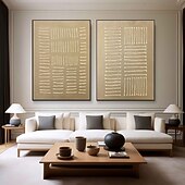 cheap Still Life Paintings-Oil painting Wabi sabi artwork handmade Wall Art Beige Abstract Painting on Canvas hand painted A Pair Beige Texture painting Wall Art Neutral Abstract Wall Art Boho Wal Decor oil painting