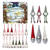 cheap Advent Calendar-Christmas Gnome Advent Calendar 2024, 24 Pieces Gnome Decor Christmas Countdown Xmas Advent Calendar, Gonks Dwarf Doll Collectible Toy Figures, Christmas Vacation Advent Calendar Ornament for Kids
