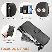 cheap iPhone Cases-Phone Case For iPhone 16 Pro Max Plus iPhone 15 Pro Max Plus iPhone 14 13 12 11 Pro Max Plus iPhone 14 Pro Max iPhone 13 12 11 Pro Max Back Cover with Stand Holder Zipper Support Wireless Charging