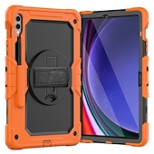 זול כיסוי טאבלט Samsung-לוּחַ כיסויים מכסים ל עבור Samsung Galaxy Tab S9 Plus 12.4&quot; S9 Ultra 14.6&quot; S8 Ultra 14.6&#039;&#039; ידית מחזיק עפרונות רצועת כתף תבנית גאומטרית סיליקון