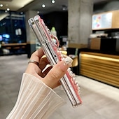 お買い得  サムスン用ケース-電話 ケース 用途 Zフォールド6 Z Fold 5 Z Fold 4 Z Fold 3 バックカバー リストストラップ付き 耐衝撃 レトロ風 PC