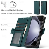 お買い得  サムスン用ケース-電話 ケース 用途 Zフォールド6 Z Fold 5 Z Fold 4 Z Fold 3 バックカバー スタンド付き リストストラップ付き カード挿入口 レトロ風 TPU PUレザー