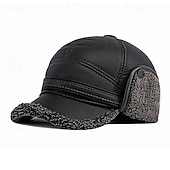 abordables Gorros-Hombre Gorra de Béisbol Mantiene abrigado Resistente al Viento Transpirable para Pesca Playa Camping / Senderismo / Espeleología Color sólido Poliéster Invierno Otoño