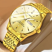 halpa Kvartsikellot-Uusi muotitrendi mineraalivahvistettu lasilinssi vedenkestävä yövalo kalenteri sunnuntain näyttö liiketoiminta vapaa-ajan urheilu kaunis ja tyylikäs miesten kello