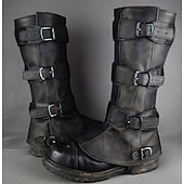 Χαμηλού Κόστους Υποδήματα-Ρετρό / Βίντατζ Μεσαίωνα Χορός μεταμφιεσμένων Γκέτες Κάλυμμα παπουτσιών Φανταχτερή Φόρεμα Ανδρικά Γιούνισεξ Πειρατής Steampunk Απόκριες Μασκάρεμα Επίδοση Πάρτι Σκηνή Ενηλίκων Κάλυμμα παπουτσιών