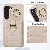 Недорогие Чехлы для Samsung-Чехол для телефона для S22 S21 S20 Plus Ultra S21 FE A54 A34 A14 A53 A12 A52 A13 5G A13 S20 FE с подставкой с ремешком на запястье ретро TPU PU кожа