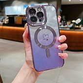 abordables Carcasas iPhone-teléfono Funda Para iPhone 16 Pro Max Plus iPhone 15 Pro Max Plus iPhone 14 13 12 11 Pro Max Plus iPhone 14 Pro Max iPhone 13 12 11 Pro Max Funda Trasera Magnética Soporte de carga inalámbrica