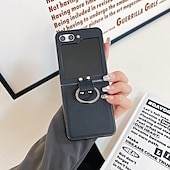 economico Cover Samsung-telefono Custodia Per Capovolgi Z 6 Z Flip 5 Z Flip 4 Z Flip 3 Per retro Fibbia ad anello Resistente agli urti Retrò TPU pelle sintetica