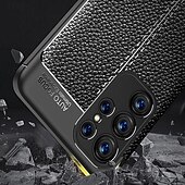 Недорогие Чехлы для Samsung-телефон Кейс для Назначение S24 Ultra S24 Plus S24 S24 ФЭ S23 S23 Ultra S23 Plus S22 S22 Plus S21 FE Кейс на заднюю панель Защита от удара Ретро ТПУ Кожа PU