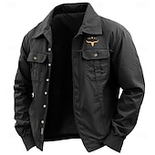 cheap Men&#039;s Western Shirts-Men&#039;s Cow Print Shirt Work Shirt Western Shirt Long Sleeve Casual Sports &amp; Outdoor Going out Fall Winter Turndown Button-Down Black Army Green Khaki