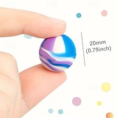 abordables Cadeaux-100-pack 100-pack balles rebondissantes en caoutchouc premium non plumées couleurs et motifs assortis pour cadeaux de fête et friandises d'Halloween cadeau de Noël