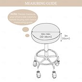 cheap Dining Chair Cover-Round Bar Stool Covers Velvet Stretch Dining Chair Seat Slipcover Cushion Slipcover Elastic Soft and Washable for Wedding Party Wedding