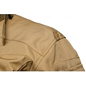 cheap Men&#039;s Jackets &amp; Coats-Men&#039;s Military Jacket Hiking Jacket Tactical Jacket Sports Outdoor Camping &amp; Hiking Waterproof Windbreaker Zipper Pocket Winter Spring &amp;  Fall Solid Color Active Sports &amp; Outdoors Hooded Regular