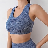 cheap Sports Bras &amp; Vests-Sports Bra Hollow Mesh Back Sports Bra Fitness Yoga Vest Shockproof Yoga Bra Without Steel Ring