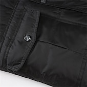 levne Pánská péřová vesta-Pánské Puffer Vesta Fleecová vesta Vesta Denní Rande Dovolená Módní Na běžné nošení Podzim zima Kapsy Polyester Zahřívací Pohodlné Pevná barva Skrytý Zapnul přední Stojáček Běžný Černá Vodní modrá