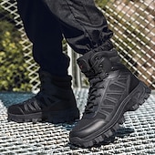 cheap Combat Boots-Men&#039;s Tactical Combat Boots with Rugged Non-Slip Soles – Durable and Breathable Military-Style Footwear for Hiking, Work, and Outdoor Activities