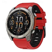 halpa Garmin kellonauhat-Kellon ranneke varten Garmin Fenix 8 47mm 51mm 7X 6 6X Pro Epix Pro Instinct 2X Approach S70 S62 S60 Forerunner 955 945 Epix Marq Descent Quatix 22mm 26mm Silikoni Korvaus Hihna Quick Fit Säädettävä