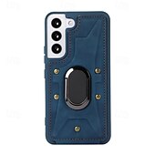 levne Pouzdra pro Samsung-telefon Carcasă Pro S23 Ultra Plus S23 S22 S22 Plus Ultra S21 FE S21 S21 Ultra Plus A54 A34 A14 S20 Plus S20 Ultra Zadní kryt Držák na prsteny Nárazuvzdorné Retro TPU PU kůže