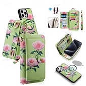 tanie Etui do iPhone&#039;ów-telefon Kılıf Na iPhone&#039;a 16 Pro Max Plusa iPhone&#039;a 15 Pro MaxPlus iPhone 14 13 12 11 Pro Max Plus Mini iPhone 14 Pro Max iPhone 13 12 11 Pro Max Osłona tylna Etui na karty portfela Zamek z paskiem
