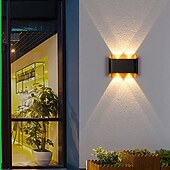 cheap Outdoor Wall Lights-Up and Down Modern LED Wall Lamp 2/4 Head Light Indoor Lighting Outdoor Lighting Wall Lights for Gallery Light 110-240V 5W