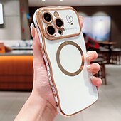 お買い得  iPhone用ケース-電話 ケース 用途 iPhone 16 Pro Max プラス iPhone 15 プロマックスプラス iPhone 14 13 12 11 Pro Max Plus iPhone 14 Pro Max Plus iPhone 13 12 11 Pro Max バックカバー 磁石バックル ワイヤレス充電をサポート 耐衝撃 レトロ風 仕上げ
