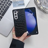Χαμηλού Κόστους Samsung Θήκη-τηλέφωνο tok Για Samsung Galaxy Z Flip 6 Z Flip 5 Z Flip 4 Z Flip 3 Πίσω Κάλυμμα Ανθεκτική σε πτώσεις Ρετρό TPU PU δέρμα