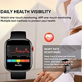 preiswerte Intelligente Armbänder-696 LC88 Smartwatch 2.01 Zoll Smart-Armband Bluetooth Schrittzähler Anruferinnerung Schlaf-Tracker Kompatibel mit Android iOS Herren Freisprechanlage IP 67 40mm Uhrengehäuse
