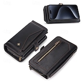 levne Pouzdra pro iPhone-telefon Carcasă Pro iPhone 16 Pro Max Plus iPhone 15 Pro Max Plus iPhone 14 13 12 11 Pro Max Plus Mini iPhone 14 Pro Max iPhone 13 12 11 Pro Max Zadní kryt Pouzdro na peněženku Magnetické Zip Slot