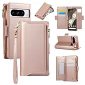 זול תיק טלפון אחר-טלפון מגן עבור Pixel 8 Pro Pixel 8 Pixel 7 Pixel 7 Pro כיסוי אחורי עם מעמד מגנטי עם שרוך רטרו TPU עור PU