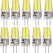 economico Luci LED bi-pin-10 lampadine a LED G4, tipo JC bi-pin anti-sfarfallio, equivalenti alogene da 12 V a 20 W, per lampadari, illuminazione da giardino e a microonde