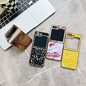 billige Samsung-etui-telefon Etui Til Samsung Galaxy Z Flip 5 Bakdeksel Støtsikker Kontor / Bedrift Herdet glass Belegg
