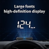 halpa Pystynäytöt-auton hud head up näyttö auton kannettava nopeusmittari auton yleishud obd-kaapelilla nopeusmittari moottorin rpm varoitus kilometrimittaus kaikki yhdessä