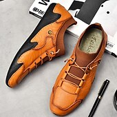 economico Sneakers da uomo-sneakers casual slip-on da uomo in pelle con caviglia in maglia a rete e suola flessibile - ideali per l&#039;uso quotidiano e le attività all&#039;aperto