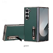 economico Cover Samsung-telefono Custodia Per Piegatura a Z 7 Z Fold 6 Z Fold 5 Z Fold 4 Z Fold 3 Custodia Portafoglio con Supporto Resistente agli urti Retrò Placcatura Pelle PU