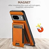 abordables Coques autres téléphones-téléphone Coque Pour Pixel 9 Pro Pixel 9 Pro XL Pixel 8 Pro Pixel 8 Pixel 9 Pixel 7 Pixel 7 Pro Pixel 6 Pixel 6 Pro Coque Arriere Avec Support Détachable Magnétique Rétro TPU PC faux cuir