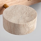 cheap Indoor Wall Lights-Wood Wall Sconce Wall Light Vanity Light with Rotatable Cylinder Lampshade Over Mirror Wall Lighting 110-240V