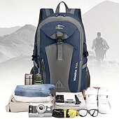 abordables Mochila de senderismo-40 L Mochilas de Senderismo Mochila Cremallera Multi bolsillo - Resistente a la lluvia Diseño Anatómico Listo para vestir Duradero Al aire libre Senderismo Cámping Militar Nailon Negro Verde Ejército