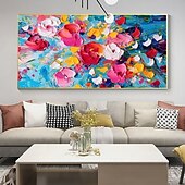 abordables Peintures fleurs/botaniques-peinture à l&#039;huile impressionnisme fait à la main peintures florales peinture à l&#039;huile de fleurs faites à la main peinture abstraite de fleurs de rose peinture de paysage de fleurs art mural floral