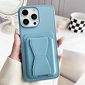 cheap iPhone Cases-Phone Case For iPhone 16 Pro Max Plus iPhone 15 Pro Max Plus iPhone 14 13 12 11 Pro Max Plus iPhone 14 Pro Max iPhone 13 12 11 Pro Max Back Cover with Stand Holder Card Slot Shockproof Retro TPU PU